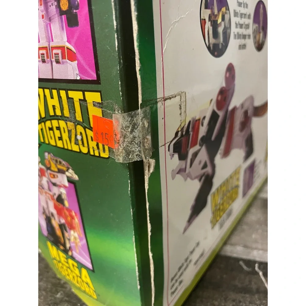 Bandai 1994 Mighty Morphin Power Rangers White Tigerzord White Ranger 2271 Boxed